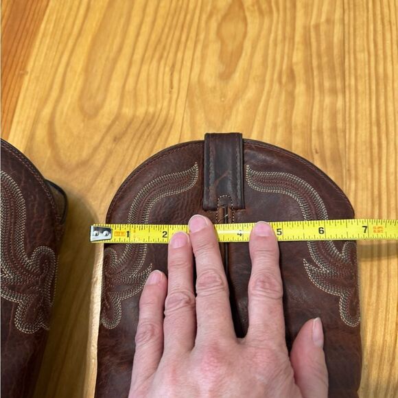 Tony Lama Sz 8.5EE 6980 Mens El Paso Collection Western Boot Bison Leather Dress - Picture 14 of 15